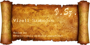 Vizeli Szabolcs névjegykártya