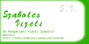 szabolcs vizeli business card